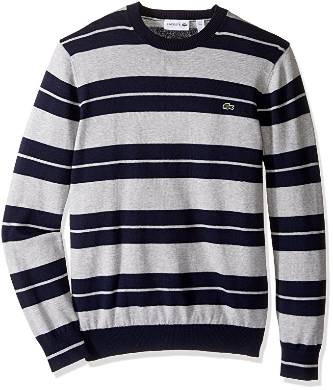 Lacoste Men's Seg 1 Stripe Jersey Crewneck