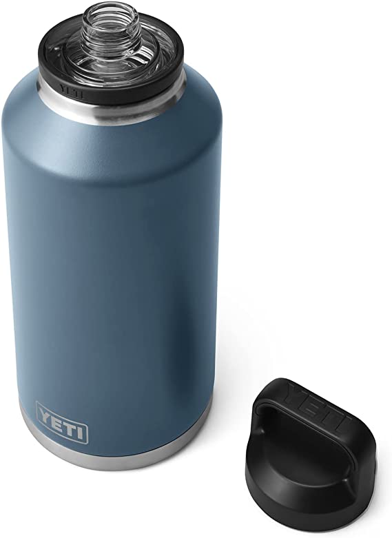 YETI Rambler 64 oz Bottle, Vacuum Insulated, Stainless Steel with Chug Cap, Nordic Blue