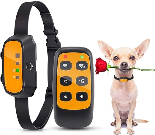 Citronella Bark Collar, Rechargeable Dog Bark Collar with Remote, Waterproof Adjustable Sensitivity Anti Barking Control Collar Citronella Spray Dog Training Bark Collar for Small Medium Large Dogs