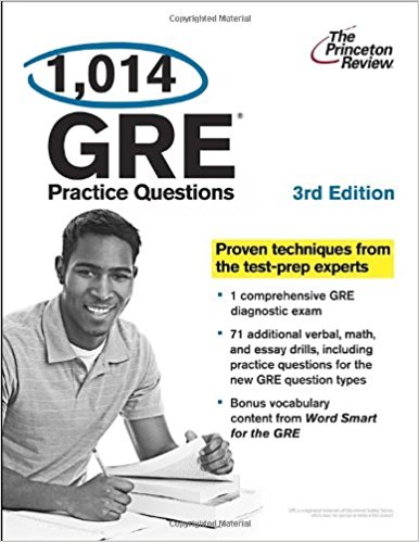 1,014 GRE Practice Questions, 3rd Edition (Graduate School Test Preparation)
