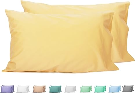 Sunflower Queen Pillowcases Set of 2, 100% Cotton Queen Pillow Cases 2, 20×30 inches Sheepskin, Soft and Breathable