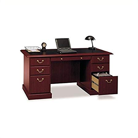 Bush Saratoga 60" Manager's Desk and Lateral File Set