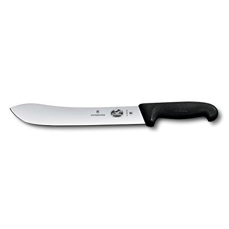 Victorinox Cutlery 10-Inch Butcher Knife, Black Fibrox Handle