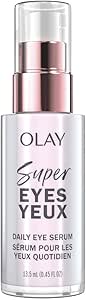 Olay Super Eye Daily Serum with Vitamin C, Caffeine, Aloe Vera, Niacinamide, and Amino Peptide, 5-in-1 Eye Serum, 13.5 mL