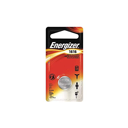 Energizer ECR1616BP Electronic Lithium 3V Batteries, Black/Silver