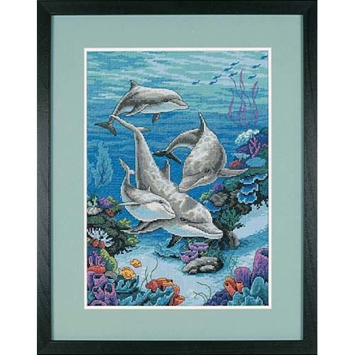 Dimensions Needlecrafts Counted Cross Stitch, The Dolphins Domain