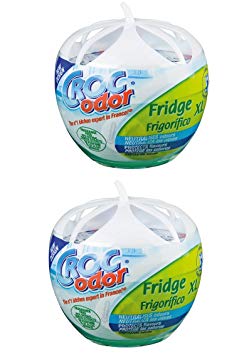 2 x Croc Odor Fridge XL Deodoriser Neutralise Odour Eliminator Freshener