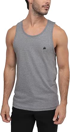 INTO THE AM Premium Basic Tank Tops for Men - Beach Workout Muscle Tanks S - 2XL