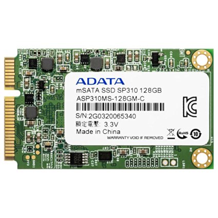ADATA Premier Pro SP310 128GB SATA 6Gb/s mSATA Excellent Read up to 540MB/s Solid State Drive (ASP310S3-128GM-C)
