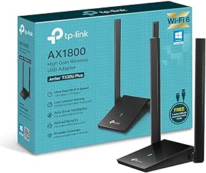 ADAPTADOR TP-LINK AX1800 Dual Band HIGH GAIN WiFi USB