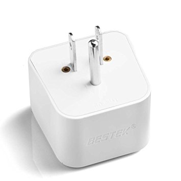 BESTEK Grounded Universal Travel Adapter, International Travel Charger Plug(Type I) for South Africa, Israel,India