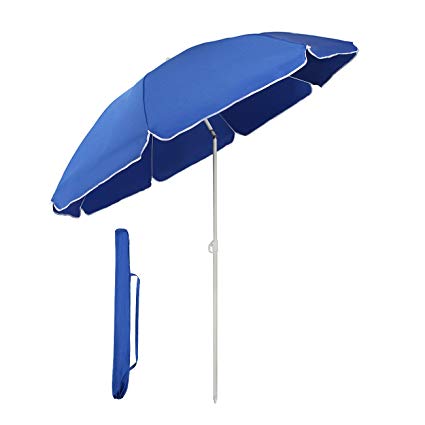 Sekey Parasol Ø 160 cm Round Blue Cantilever Parasol Patio Umbrella Garden Parasol Sun Shade UV20