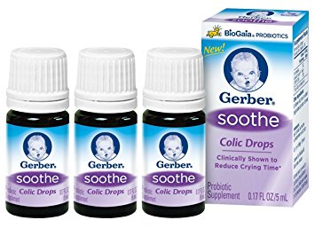 Gerber Soothe Colic Drops, 0.17 Ounce (Pack of 3)