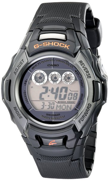 Men's GW-M500F-1CR "G-Shock" Stainless Steel Watch with Black Resin Band