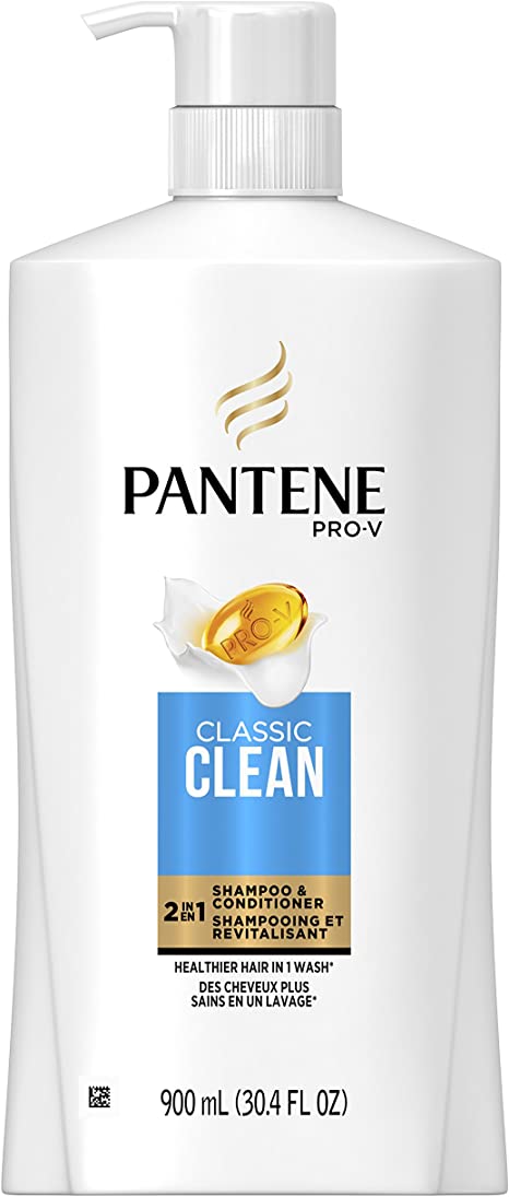 Pantene Pro-V Classic Clean 2 in 1 Shampoo & Conditioner, 900 mL, packaging may vary