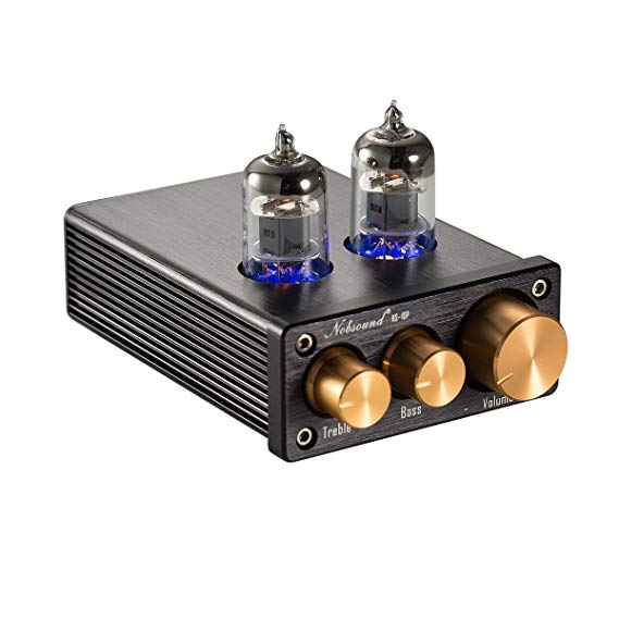 Nobsound NS-10P Mini Vacuun Tube Preamp Audio Hi-Fi Stereo Pre-amplifier Treble & Bass Control (Preamp)
