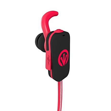 iFrogz IFFRRE-RD0 FreeRein Reflect Wireless Bluetooth Earbuds, Red