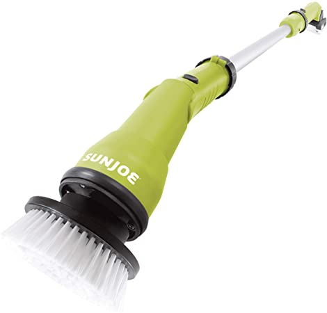 Sun Joe 24V-PWSCRB-LTW 24-Volt Spin Scrubber Brush, Kit (w/ 1.3-Ah Battery   Quick Charger)