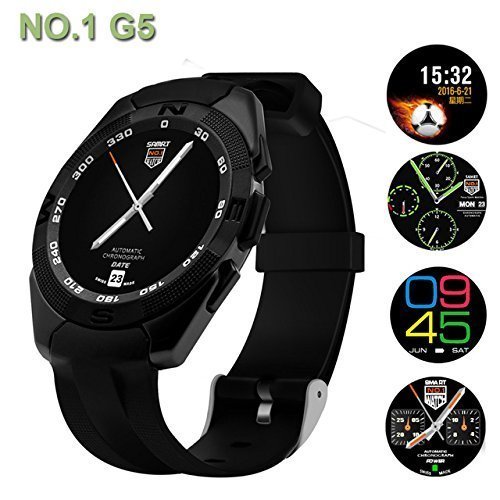 Certified Bluetooth G5 4G BLACK Wrist Watch Phone with Camera & SIM Card Support Hot Fashion New Arrival Best Selling Premium Quality Lowest Price with Apps like Facebook, Whatsapp, QQ, WeChat, Twitter, Time Schedule, Read Message or News, Sports, Health, Pedometer, Sedentary Remind & Sleep Monitoring, Better Display, Loud Speaker, Microphone, Touch Screen, Multi-Language, Compatible with Android iOS Mobile Tablet PC iPhone BY MOBIMINT -