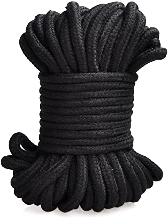 SWISH Soft Cotton Rope-32 Feet Length/10m,64-Foot 20m Durable Utility Long Rope
