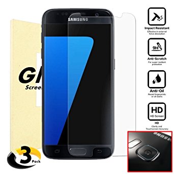 Acoverbest Galaxy S7 Screen Protector Galaxy S7 with Camera Tempered Glass, Acoverbest Clear HD Ultra Thin 9H Protective/Scratch Free/Anti Fingerprint for Samsung Galaxy S7