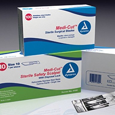 Medicut™ Scalpels – Disposable – Sterile (All Scalpel Displays #10,11,12,15,20,21,22,23) 10/bx