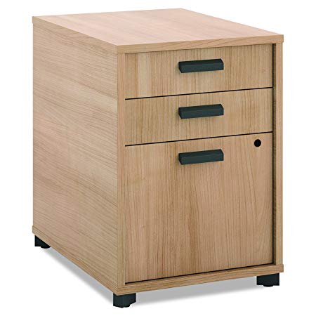 HON Manage Pedestal File - 2 Pencil Drawers with 1 File Drawer, 15-3/4"W, Wheat (HMNG15PED)