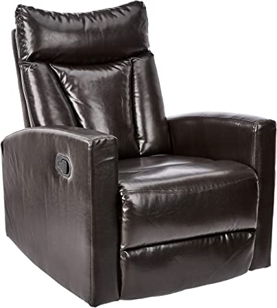 JC Home Swivel&Glider recliner, one size, Dark Brown