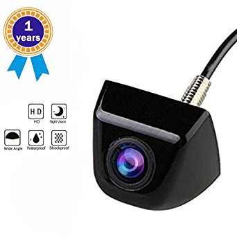 Backup Camera, Car Rear View Camera with Universal High Definition Wide Angle Normal Image Car Rear View Backup Camera 170 Degree Viewing Angle Lens 520 TV Lines for Car (Camera-E)