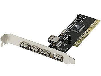 Monoprice VIA 5 PORT USB 2.0 PCI CARD KIT (4 external ports plus 1 shared internal port) (100048)