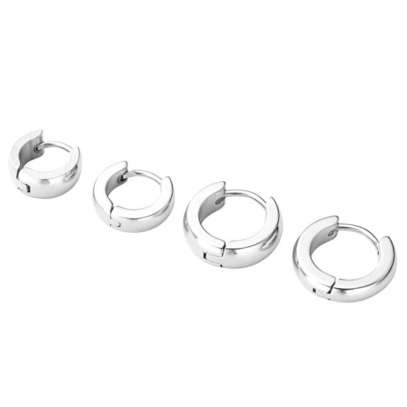 JOVIVI® Pack of 8 Earrings Set Stainless Steel Classic Cambered Huggie Hoop Ear Stud Helix Cartilage
