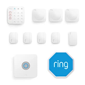 Ring Alarm 11 Piece Kit (2nd Generation) with Ring Alarm Outdoor Siren by Amazon – home security system with optional Assisted Monitoring - No long-term commitments - Works with Alexa