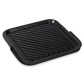 Denmark Ultra-Durable Cast Aluminum Single Burner Reversible Grill and Griddle with Non-stick Surface