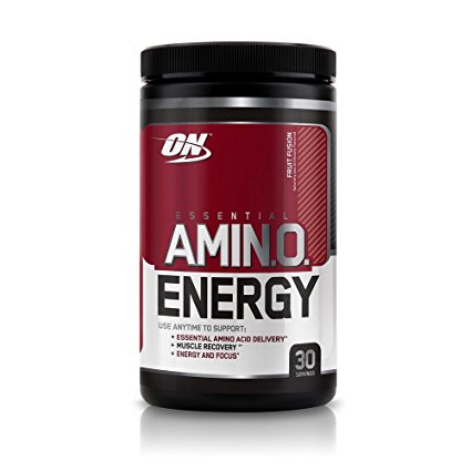 Optimum Nutrition Amino Energy Muscle Recovery and Energy Drink Powder, 270 g, Fruit Fusion