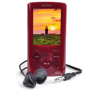 Sony Walkman E-Series NWZ-E364 8GB USB 2.0 MP3 Digital Music/Video FM Player w/2.0" LCD (Red)