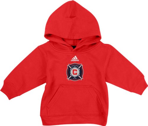 Chicago Fire Toddler Red adidas Primary Team Logo Fleece Hooded Sweatshirt