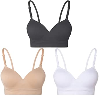 Lemef Wireless Bras for Women Seamless Padded Bras