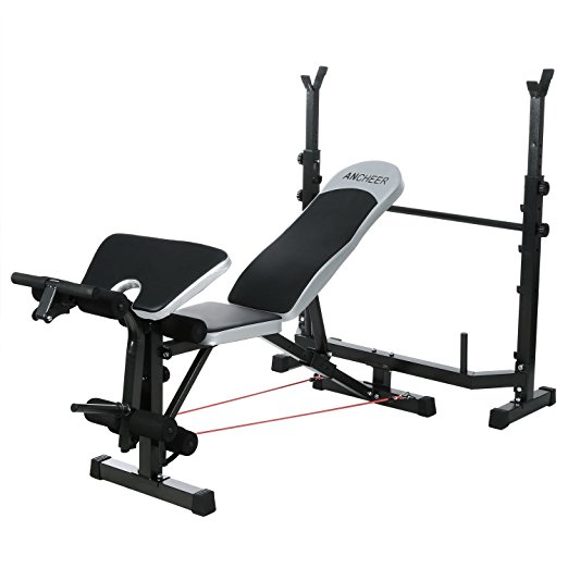 Ancheer Olympic Weight Bench Multi-Function Adjustable Weight Bench