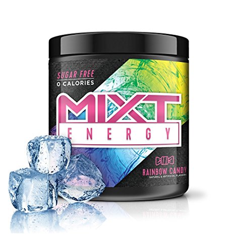 MIXT Energy - Designed for Concentration, Focus, and Hours of Energy Without the Crash (Rainbow Candy, 60 Serving)