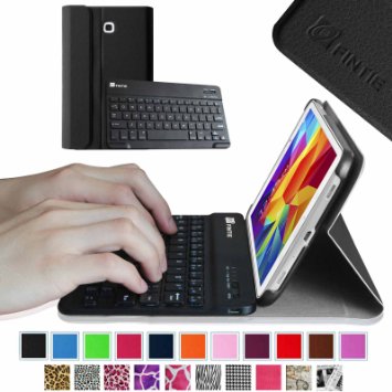 Fintie Blade X1 Samsung Galaxy Tab 4 80 Keyboard Case Cover - Ultra Slim Smart Shell Light Weight Stand with Magnetically Detachable Wireless Bluetooth Keyboard Black