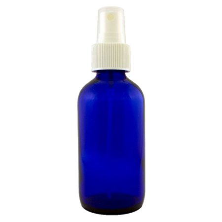Lotus Light Pure Essential Oils - Blue Glass Bottle with Sprayer 2 oz - Essential Oil Packaging Supplies
