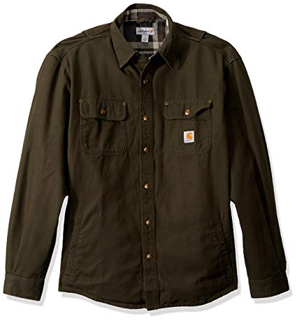 Carhartt Men's Weathered Canvas Shirt Jac Snap Front