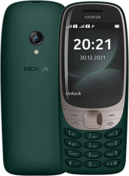 Nokia 6310 (2021) Dual-SIM 16MB ROM   8MB RAM (GSM Only | No CDMA) Factory Unlocked 2G GSM Cell-Phone (Dark Green) - International Version