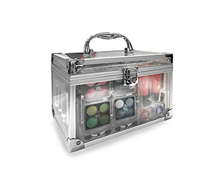 BR Carry All Trunk Professional Makeup Kit - Eyeshadow, Eyeliner, Lip Stick All In One Clear Case (ClearCase)