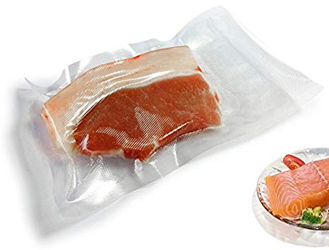 100 Pint Vacuum Sealer Storage Bags 6" x 10" Inch Size for Food Saver, Seal a Meal Sealers, BPA Free, Heavy Duty Commercial Grade, Sous Vide Vaccume Meal Safe, Universal Pre-Cut Bag Design