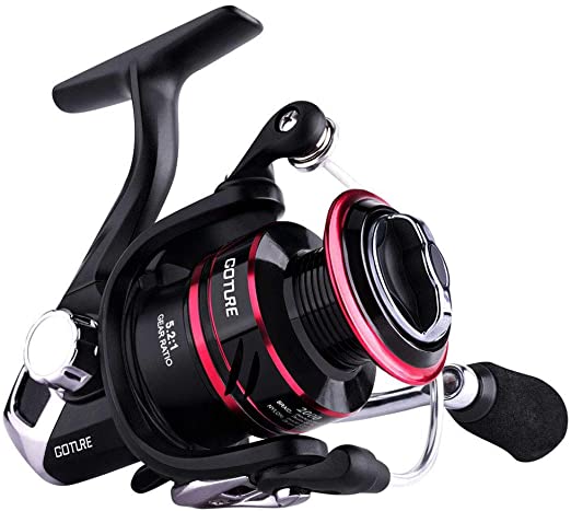 Goture Spinning Reel - Freshwater and Saltwater Fishing Reels Spinning Stainless Steel Bearings Smooth Powerful 5 1 Steel Ball Bearings Up to 17.7lbs of Smooth Drag Ice Fishing Reels