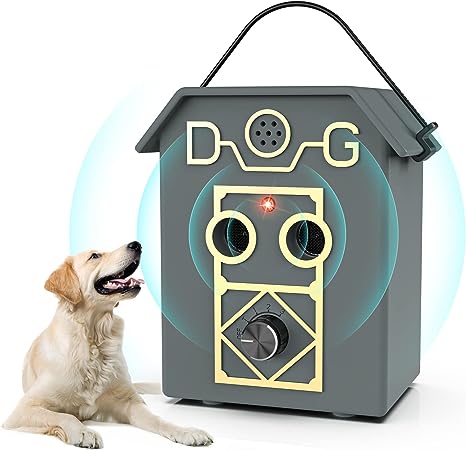 Dog Barking Control Device, Automatic Anti Barking Device for Dogs 50 Ft Waterproof with 4 Adjustable Mode 2 Sound Speakers, Anti-Bark Stop Dog Barking Deterrent Dog Training Tool Indoor/Outdoor