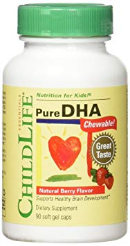 Child Life 2 Piece Pure DHA Soft Gel Capsules Supplements, 180 Count