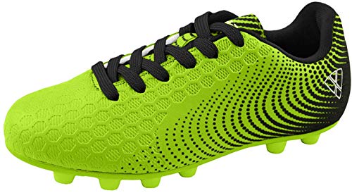 Vizari Unisex-Kid's Stealth FG Black/White Size 10 Soccer Shoe