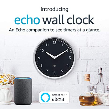 Echo Wall Clock—see timers at a glance; requires compatible Echo device